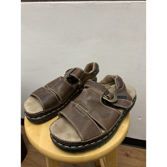 Dr Martens Men’s Size 11 EUR 45 Brown Leather Sandals Made in England 9667 main image 4